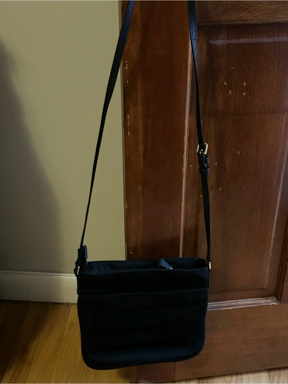 Michael Kors Black Crossbody Bag with Gold Hardware